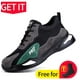 thumbnail image 1 of Zapatos de seguridad para el trabajo para hombre, puntera de acero, a prueba de pinchazos, botas antigolpes para mujer, ropa deportiva cálida e indestructible, flexibilidad ligera40, 1 of 1