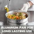 thumbnail image 2 of Mehr Foil 8’’ Round Aluminum Foil Pans with Lids | 50 Pack | Disposable Pans Freezer & Oven Safe - Disposable Takeout Pans with Clear Plastic Dome Lids, Backing, Cooking, Storage, 2 of 6