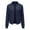 Navy, variant on LYXSSBYX Women Long Sleeve Shacket Jacket Sweatshirt Button Slim Zipper Long Sleeve Bomber Jacket Warm Velvet Coat