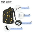 thumbnail image 5 of Daiia Bumblebee Vintage Canvas Backpack for Men and Women ,Hiking Backpack,Travel Laptop Bag for School,Large Capacity Backpack, 5 of 8