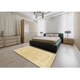 thumbnail image 4 of Ahgly Company Indoor Rectangle Abstract Brown Gold Abstract Area Rugs, 8' x 12', 4 of 6