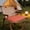 Orange, variant on Ywbawe Portable 4-Fold Foam Seat Cushion, Waterproof Insulated Mat for Camping, Picnics, Travel, 1 Count
