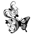 thumbnail image 2 of yotijay Butterfly Metal Wall Art Decor Display Home Decor Accent Gift Wall Sculpture for With Flowers, 2 of 9