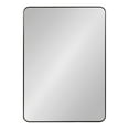 thumbnail image 2 of Kate and Laurel Zayda Radius Rectangle Framed Wall Mirror, Black 30x42, 2 of 8
