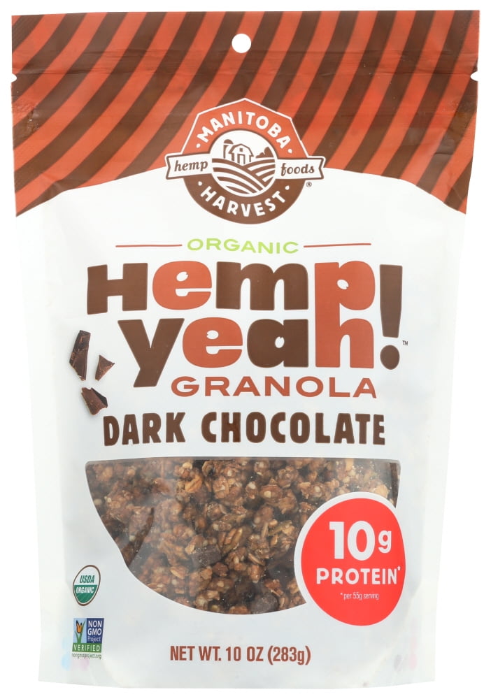 Manitoba Harvest Dark Chocolate Hemp Granola, 10 Oz