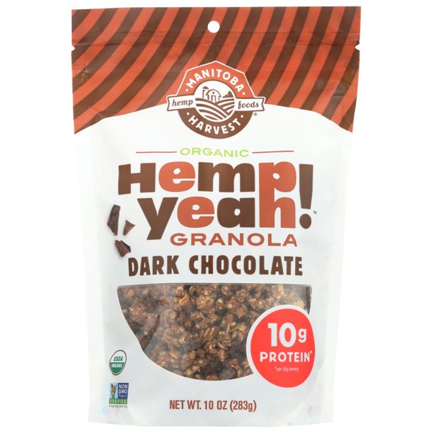 Manitoba Harvest Dark Chocolate Hemp Granola, 10 Oz