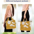 thumbnail image 4 of FORMRS Womens Corduroy Tote Bag Crossbody Shoulder Handbag with Pocket, White Flowers, 4 of 7
