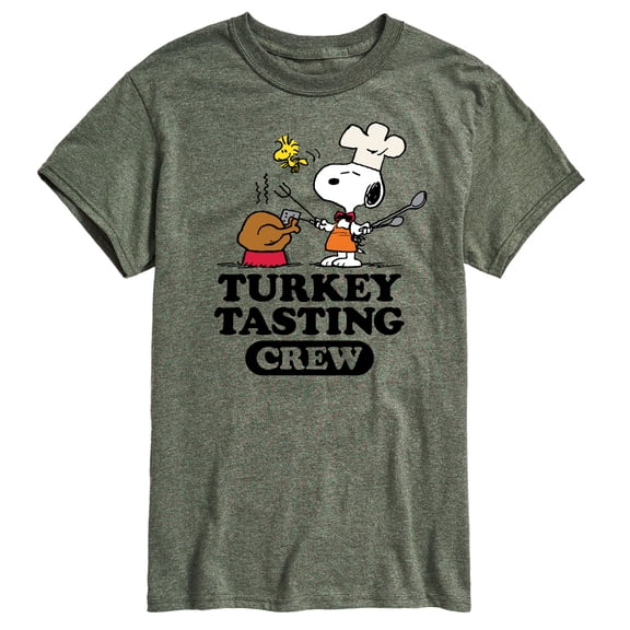 Peanuts - Turkey Tasting Crew - Men's Short Sleeve Graphic T-Shirt