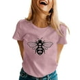 thumbnail image 1 of TSADFHJI Womens Shirts Xxl Womens Spring Printed Short Sleeve O Neck T Shirt Top, 1 of 5