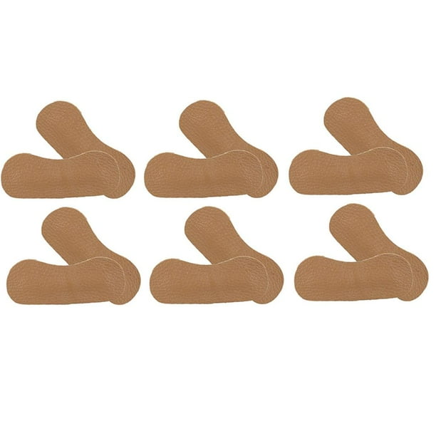6 pares de plantillas, almohadillas para zapatos, protectores para pies, mayor comodidad café