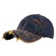 thumbnail image 2 of Gorra de béisbol unisex, moderna, versátil, de mezclilla perforada, para el sol, lavada, de poliéster., 2 of 3