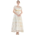 thumbnail image 3 of Vestido de gala Regency FCCAM Bridgerton Victorian Gold L, 3 of 6