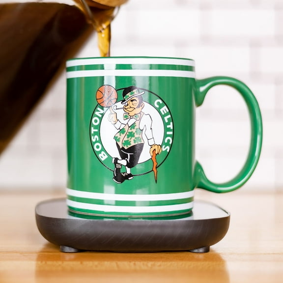 Uncanny Brands NBA Boston Celtics 12oz Mug Warmer Set