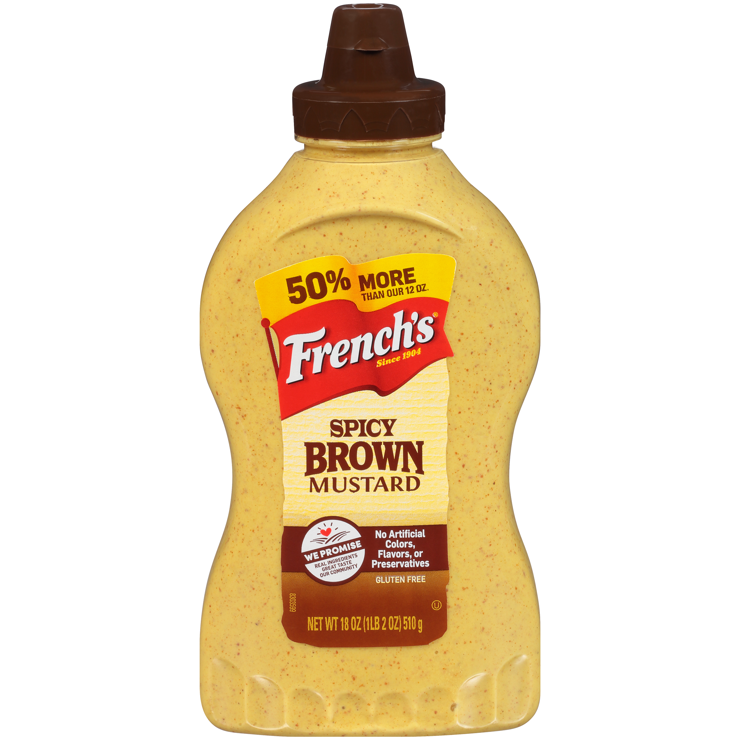 French's Spicy Brown Mustard Squeeze Bottle, 18 oz