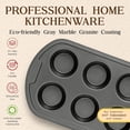 thumbnail image 3 of Bakken Swiss 20 Piece Nonstick Granite Cookware & Kitchen Set, Black, 3 of 7
