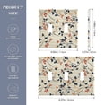 thumbnail image 2 of Yayeee Toggle Light Switch Wall Plate 2-Gang 4.56"x4.48" Decorative Outlet Cover, Beige Leaves Plaid, 2 of 7