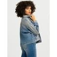 thumbnail image 5 of Jessica Simpson Women's Swing Denim Jacket with Back Pleat, Sizes XS-XL, 5 of 8