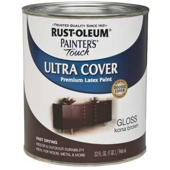 Rust-Oleum 1977502 Painters Touch Latex, 1-Quart, Kona Brown by Rust-Oleum