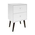 thumbnail image 2 of Manhattan Comfort Liberty Modern 2 Drawer Bedroom End Table Nightstand, White, 2 of 6