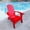 Red, variant on Solid populus wood construction | Suitable for various outdoor spaces | Relax comfortably on a foldable chaise lounge