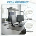 thumbnail image 3 of Desk Grommet 2", Plastic Desk Hole Covers Cable Grommet Cord Hole Cover Table Wire Organizer, White 4 Pcs, 3 of 7