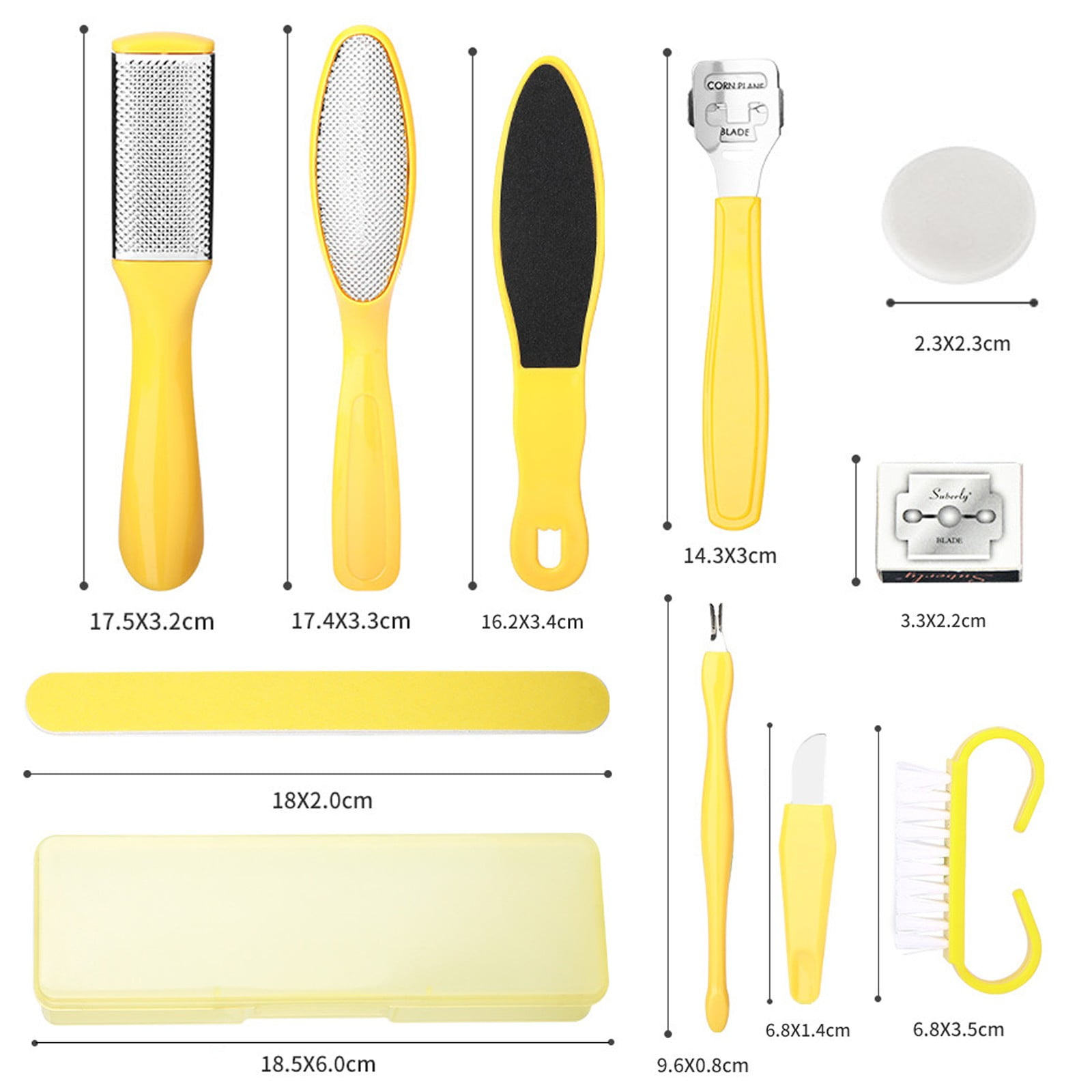 Foot Care Pedicure And Pedicure Tool Set For Removing Dead Skin And