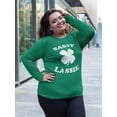 thumbnail image 3 of Old Glory Women's Sassy Lassie Green Long Sleeve T-Shirt, 3 of 5