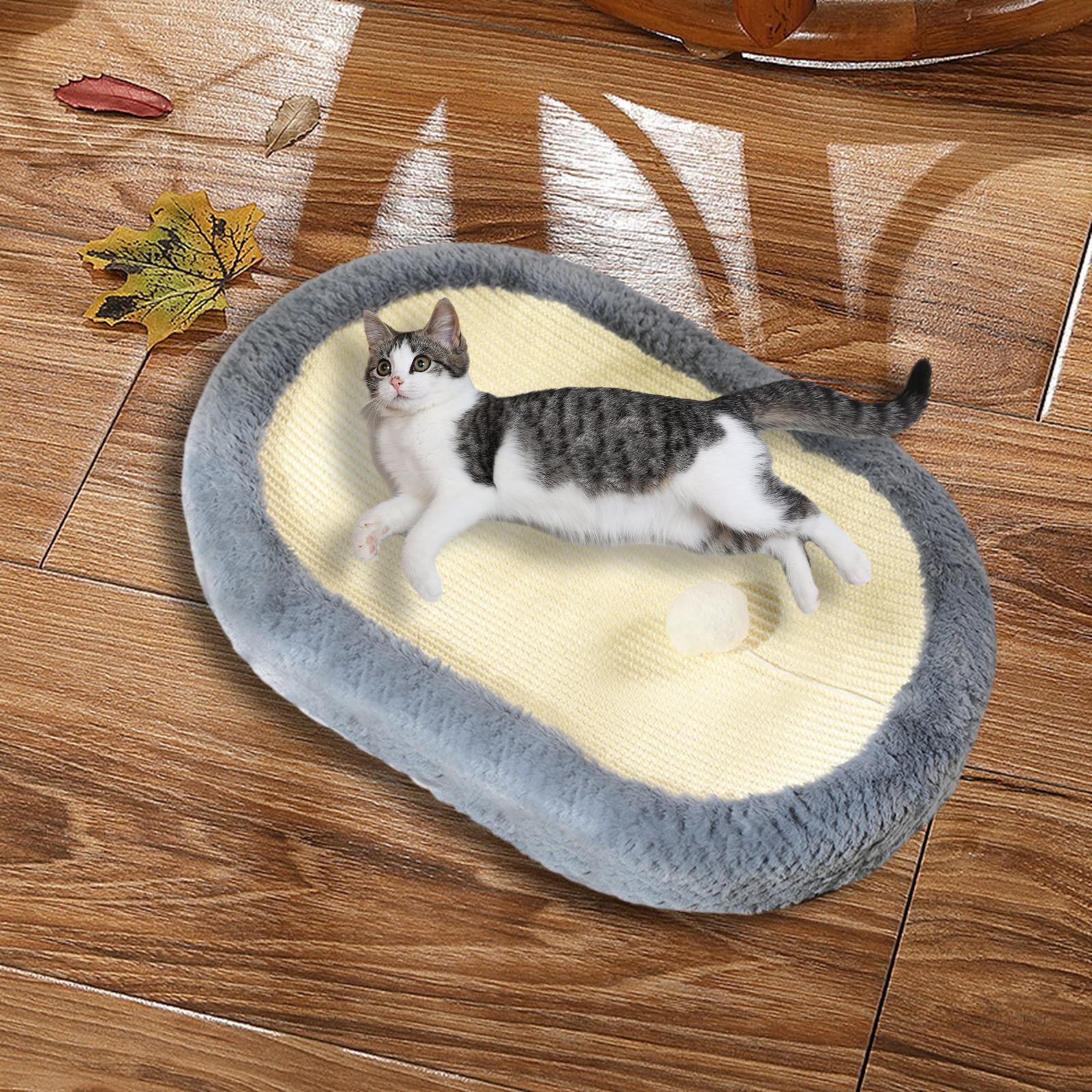 Cat Scratcher Bed Portable Sleeping Nest Sofa Grinding Claws Cat Scratch Pad Blue
