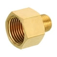 thumbnail image 4 of Adaptador reductor hexagonal de latón macho 1/4 NPT x hembra 1/2 NPT, paquete de 2, 4 of 5