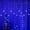 Blue, variant on Asisol Window Curtain String Lights 11.5ft 96 LED Christmas Fairy Hanging Lights Plug in 8 Modes Window Lights with 16 Drops for Indoor Outdoor Party Home Decorations (Cool White)