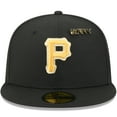 thumbnail image 2 of Men's New Era  Black Pittsburgh Pirates 2025 59FIFTY Day 59FIFTY Fitted Hat with Pins, 2 of 5