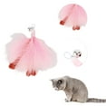 thumbnail image 3 of Unique Bargains 2 Pcs Feather Cat Wand Replacement for Pet Interactive, Cat Wand Refill Attachments for Indoor and Outdoor Cats Pink, 3 of 7