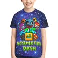 thumbnail image 4 of Geometry Dash Kids T-Shirt 3d Printed Graphic T-Shirts Boys And Girls Short Sleeve Shirts For Youth Kids X-Small, 4 of 7