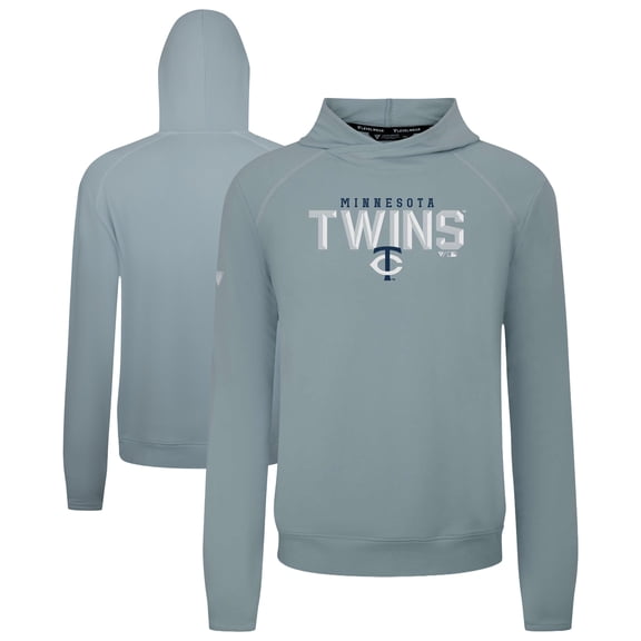 Men's Levelwear  Gray Minnesota Twins Mandate Carve Tri-Blend Hoodie