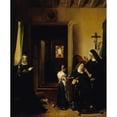 thumbnail image 3 of François-Marius Granet 20x24 Black Modern Framed Museum Art Print Titled - The Sick Nun (1830), 3 of 5