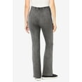 thumbnail image 2 of Woman Within Plus Size Petite Stretch-Cotton Knit Pull-On Bootcut Pocket Leggings, 2 of 3