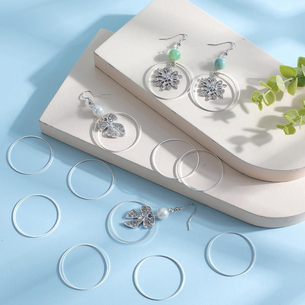 Earring Making Supplies Hoop Jewelry Making 60pcs Earrings