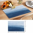 thumbnail image 6 of Abstract Ocean Placemats Set of 6, Dark Blue Gradient Oil Painting Texture Non-Slip Place Mats Washable Table Mats for Kitchen Dining Table Decorations Indoor/Outdoor, 6 of 9