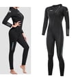 thumbnail image 4 of Traje de buceo de neopreno negro de 3 mm Traje de neopreno con cremallera frontal Traje de baño de surf para mantener el calor Mujeres 2XL Zulema Traje de buceo, 4 of 8