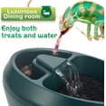 thumbnail image 3 of Reptile Chameleon Cantina with Snacks Trough, Drinking Fountain Water Dripper for Amphibians Insects Lizard Turtle Snake Spider Frog Gecko, Comes with Two Pumps (One for Replacement), 3 of 7