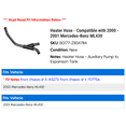 thumbnail image 2 of Heater Hose - Compatible with 2000 - 2001 Mercedes-Benz ML430 - Meyle, 2 of 2