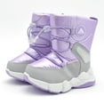 thumbnail image 5 of Nova Mountain Boys Girls Little Kids Winter Snow Boots NF-NFWB105-LightPurple-6, 5 of 7