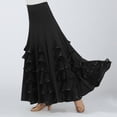 thumbnail image 2 of Elegante Talla única Baile ón Vestido de Flamenco con Larga - Nero, 60-105cm Negro Sunnimix Vestido de baile latino, 2 of 7