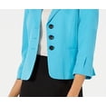 thumbnail image 3 of Le Suit Women's Three Button Skirt Suit Blue Size 12, 3 of 3