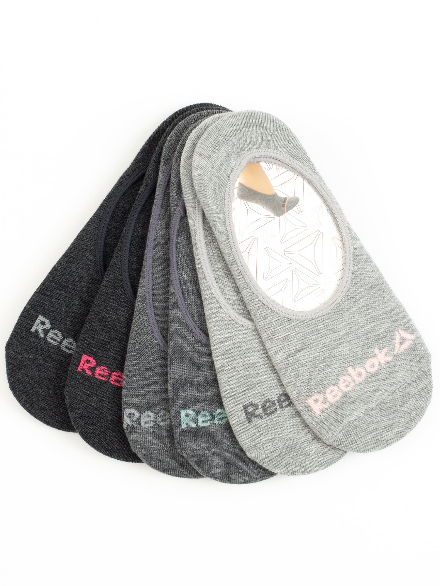 Reebok Women's Sport No Show Liner Socks, 6Pack