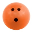 thumbnail image 1 of 3 lbs Plastic Rubberized Bowling Ball, Orange, 1 of 1