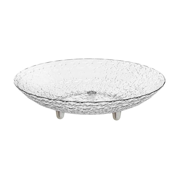 13in Modern Fruit Bowl, 33cm Cream Textured Serving Bowl, Upscale Snack/Candy Plates for Living Room Coffee Table & Home Decor