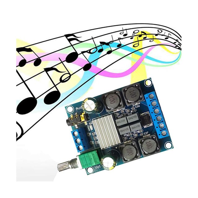 -502 Placa amplificadora de potencia Digital de alta potencia Tpa3116d2 50wx2 Amplificador de Audio estéreo de doble canal M