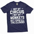 thumbnail image 5 of Men's Funny saying shirt Not my circus not my monkeys shirt humorous joke gifts for him her (X-Large Military Green), 5 of 7