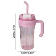 thumbnail image 2 of Gumesh Insulated Straw Tumbler with Lid, 920ml Heat-Resistant & Leak-Proof Water Cup for Kids and Adults, BPA-Free Plastic Mug for Hot/Cold Drinks On-The-Go, 2 of 6